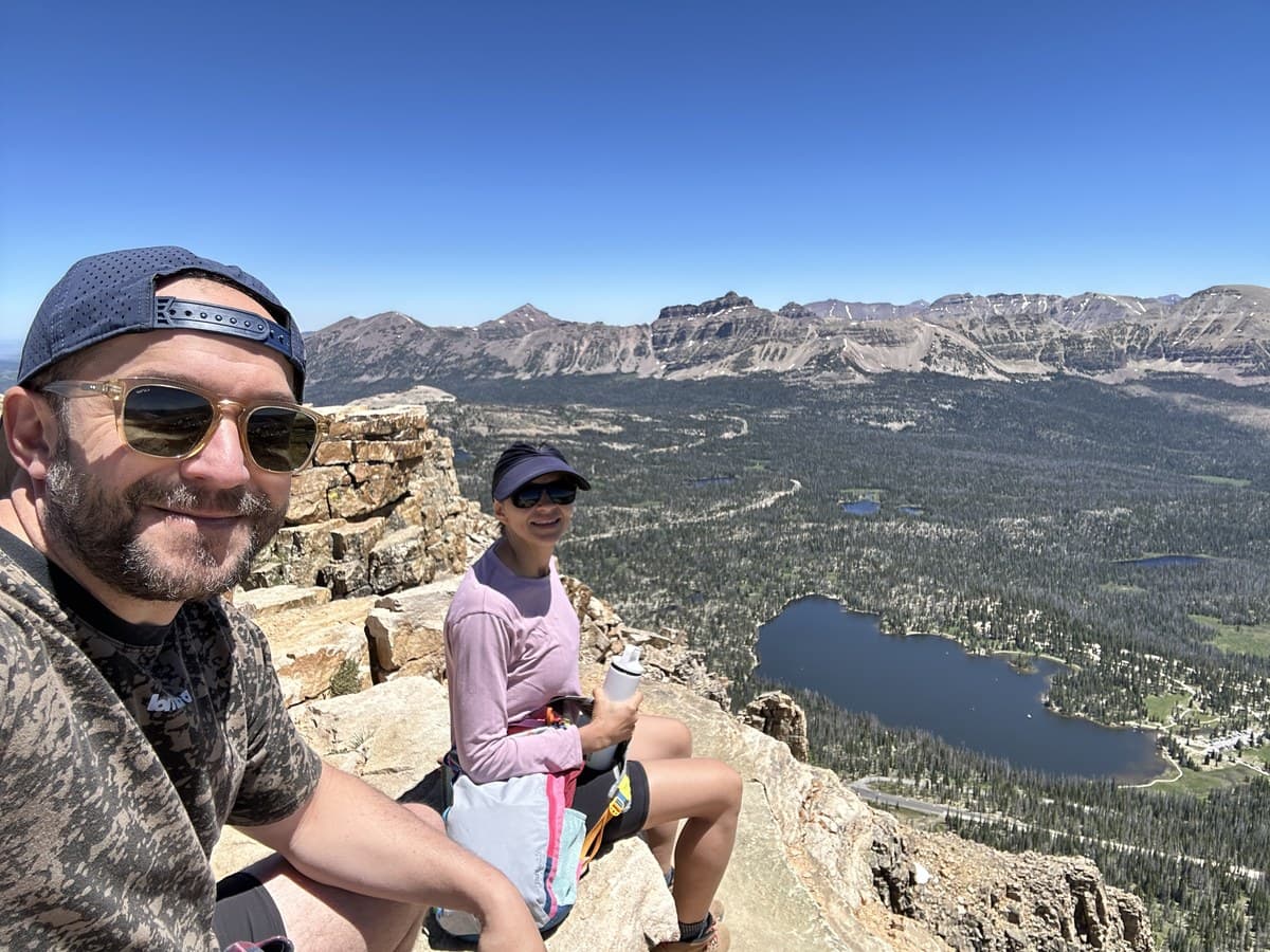 Summit selfie on Bald Mountain in Hanna, Utah